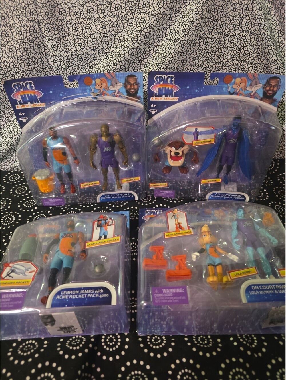 LeBron James Space Jam A New Legacy Lot of 4 Action Figures New In Package